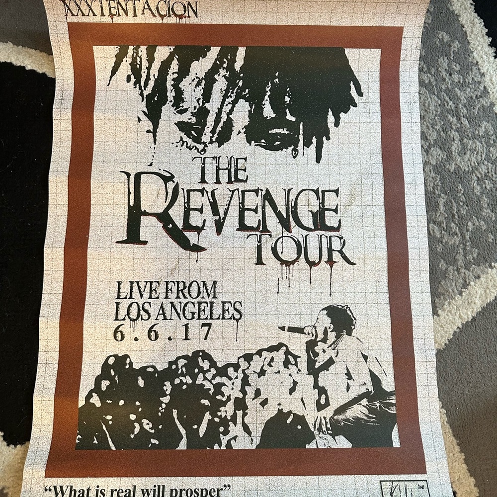 XXXtentacion Revenge Tour Poster 18x24 inches